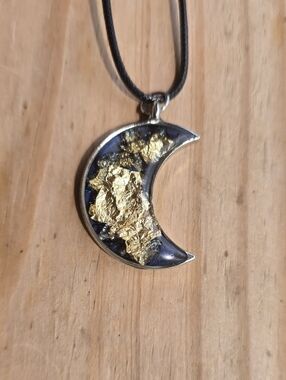 Moon Resin Handmade Necklace